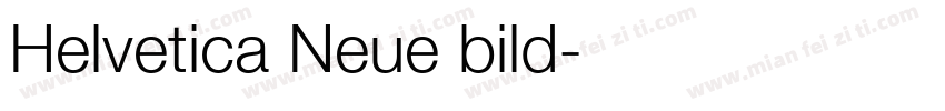 Helvetica Neue bild字体转换